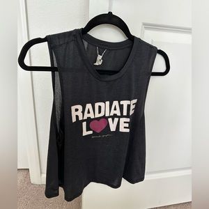 Spiritual gangster radiate love crop muscle tee-good condition-thin material